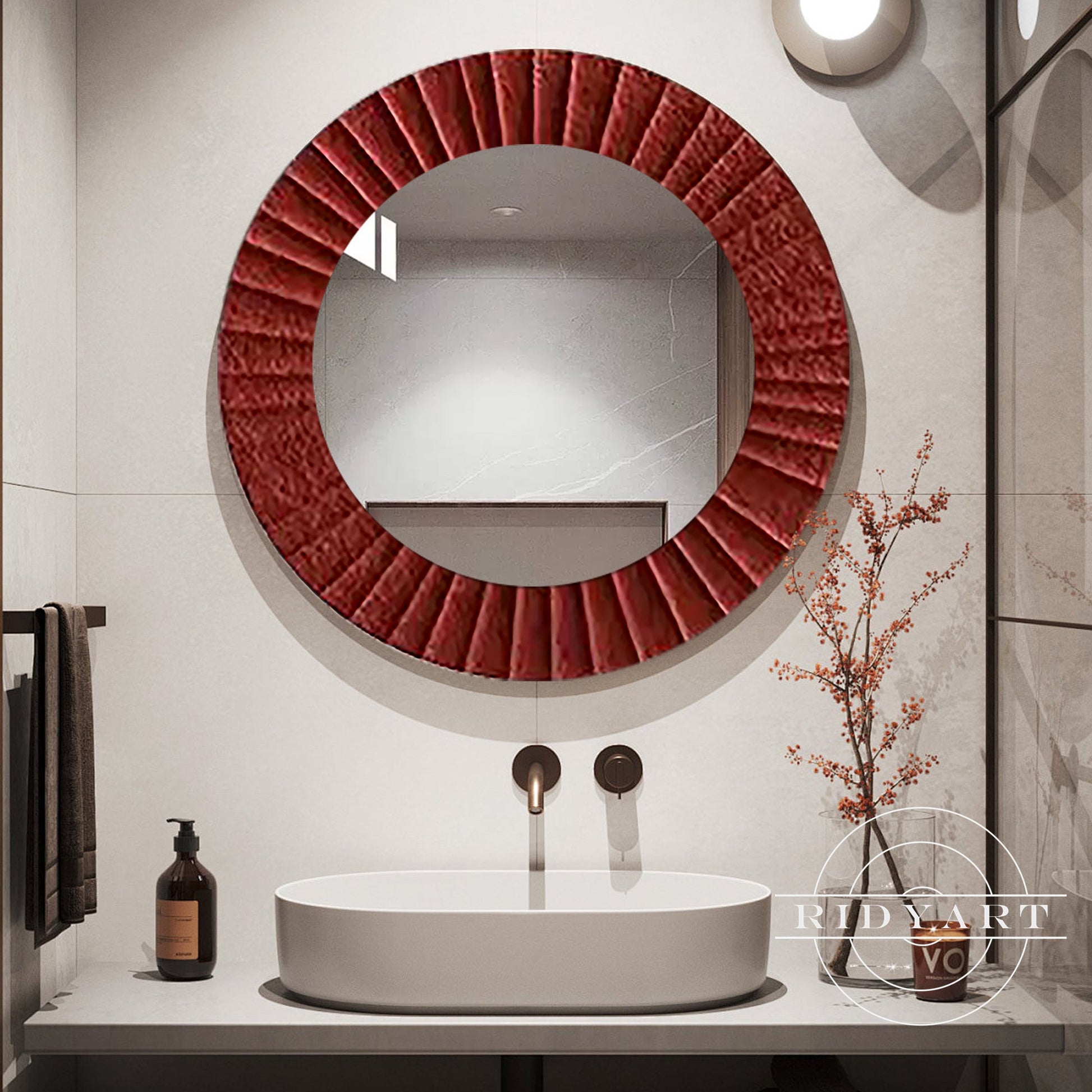 Wood Art Mirror-X0725
