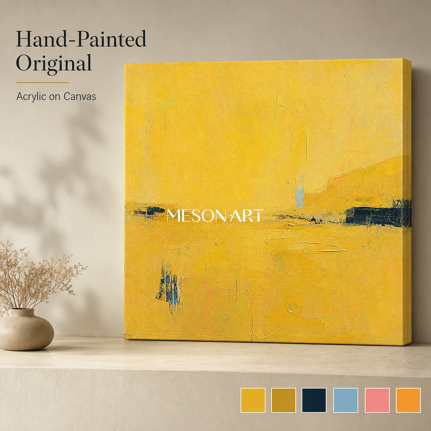 Golden Horizon Abstract #CA422