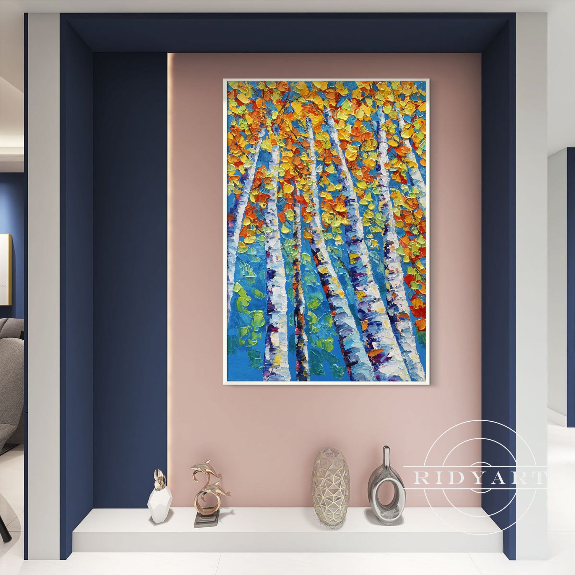 Birch wall art_0172