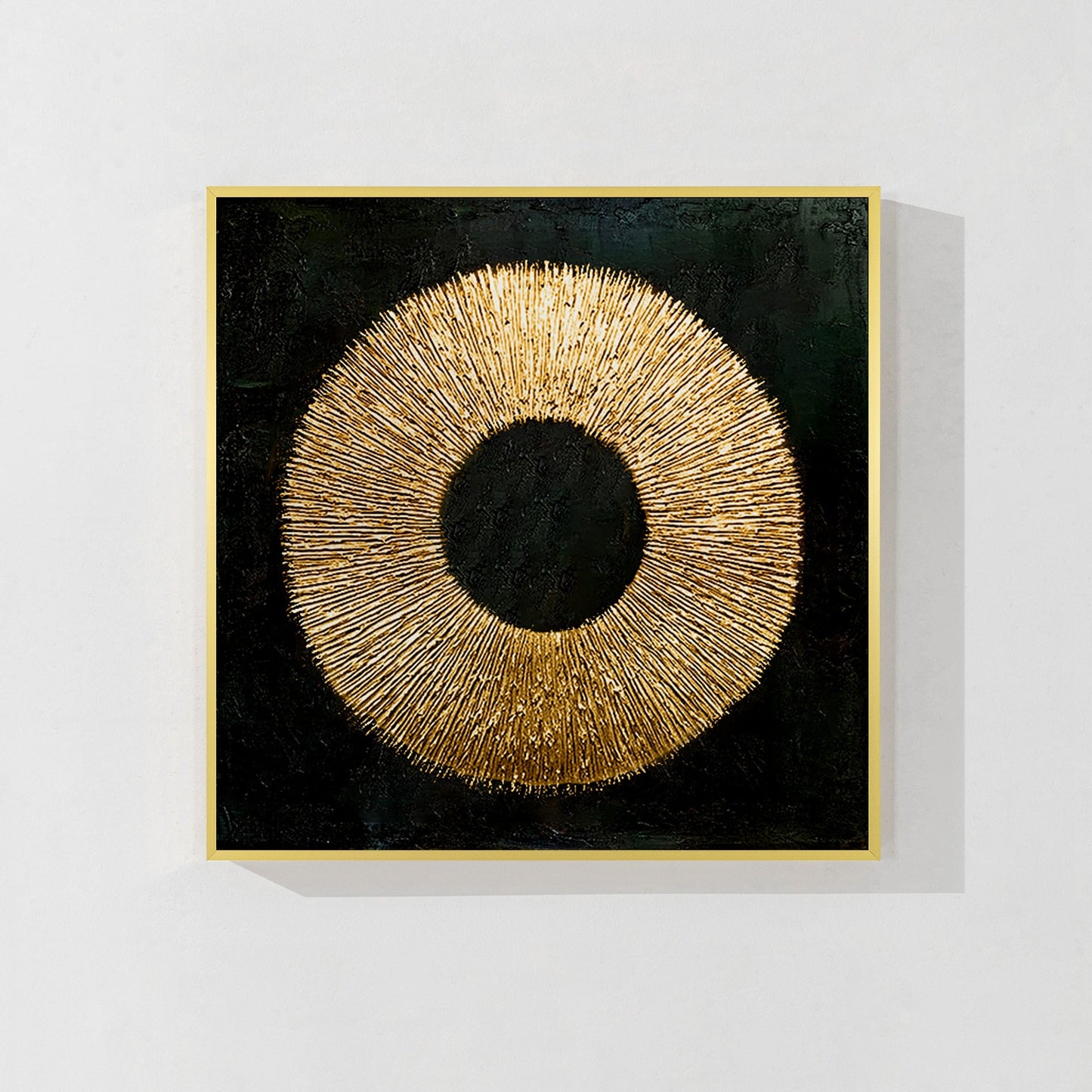 Black Gold Abstract wall art_7art0722