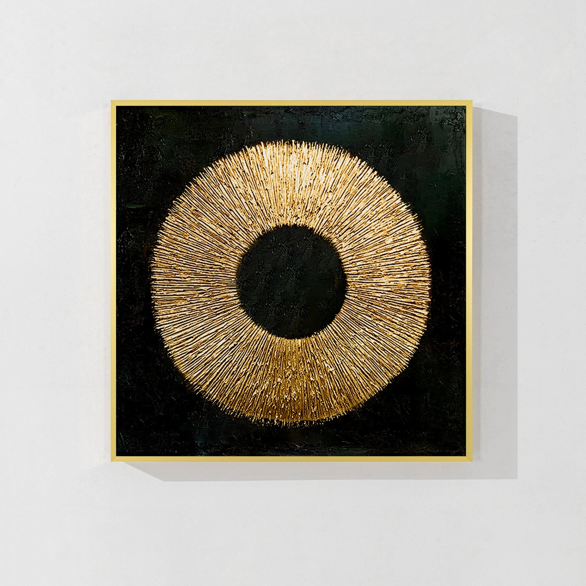 Black Gold Abstract wall art_7art0722