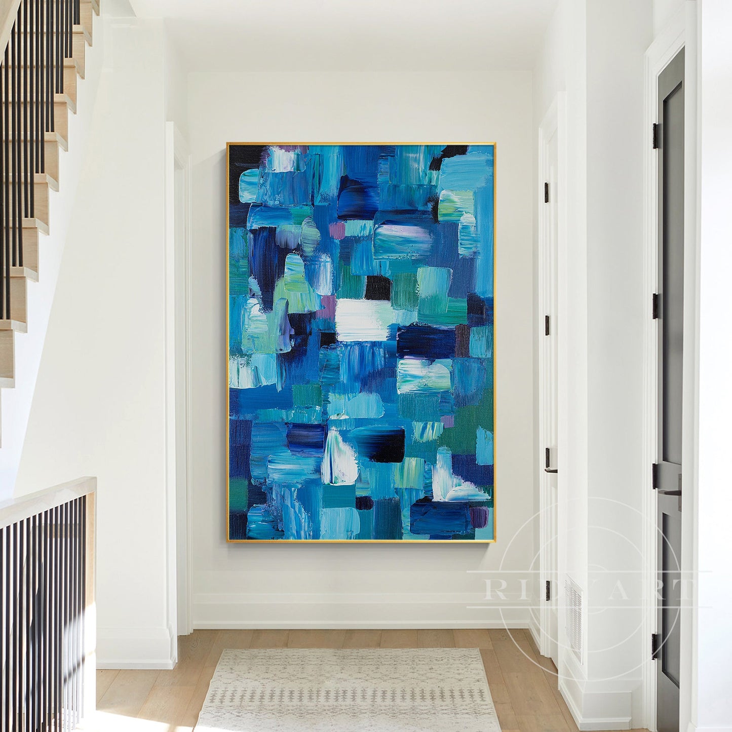 Blue Abstract  Wall Art