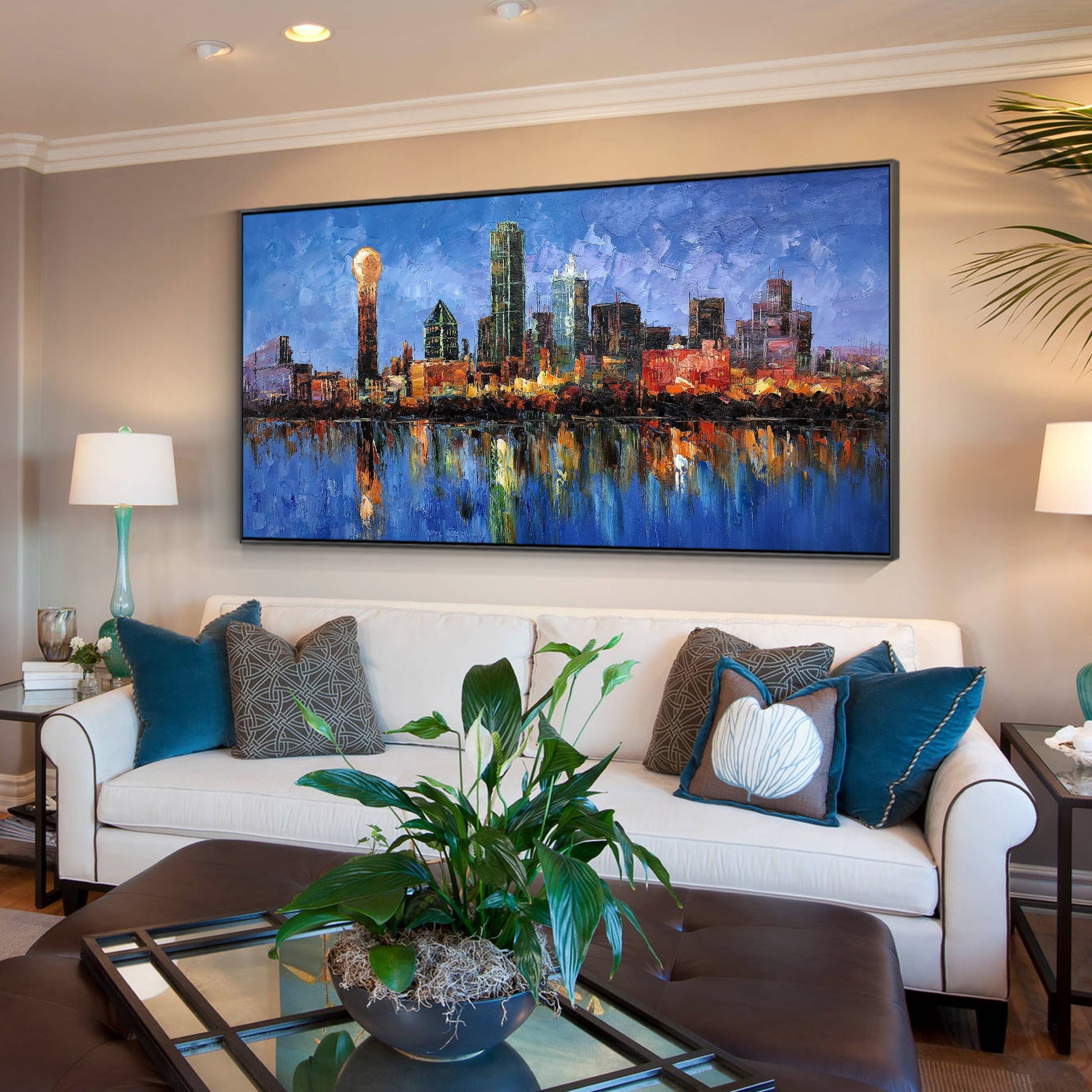 Dallas Cityscape Painting