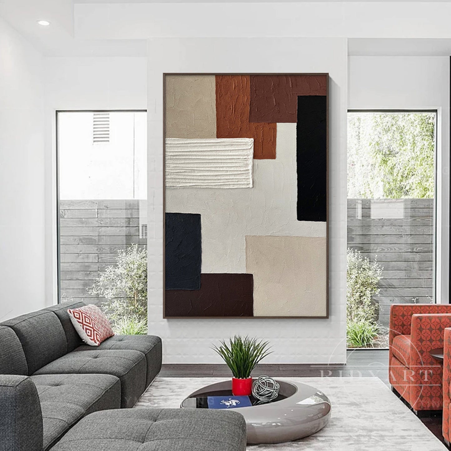 Abstract Brown Wall art_Baus01