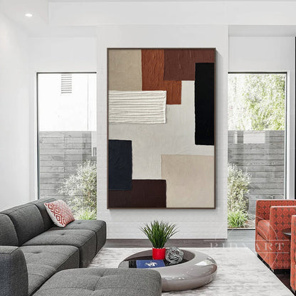 Abstract Brown Wall art_Baus01