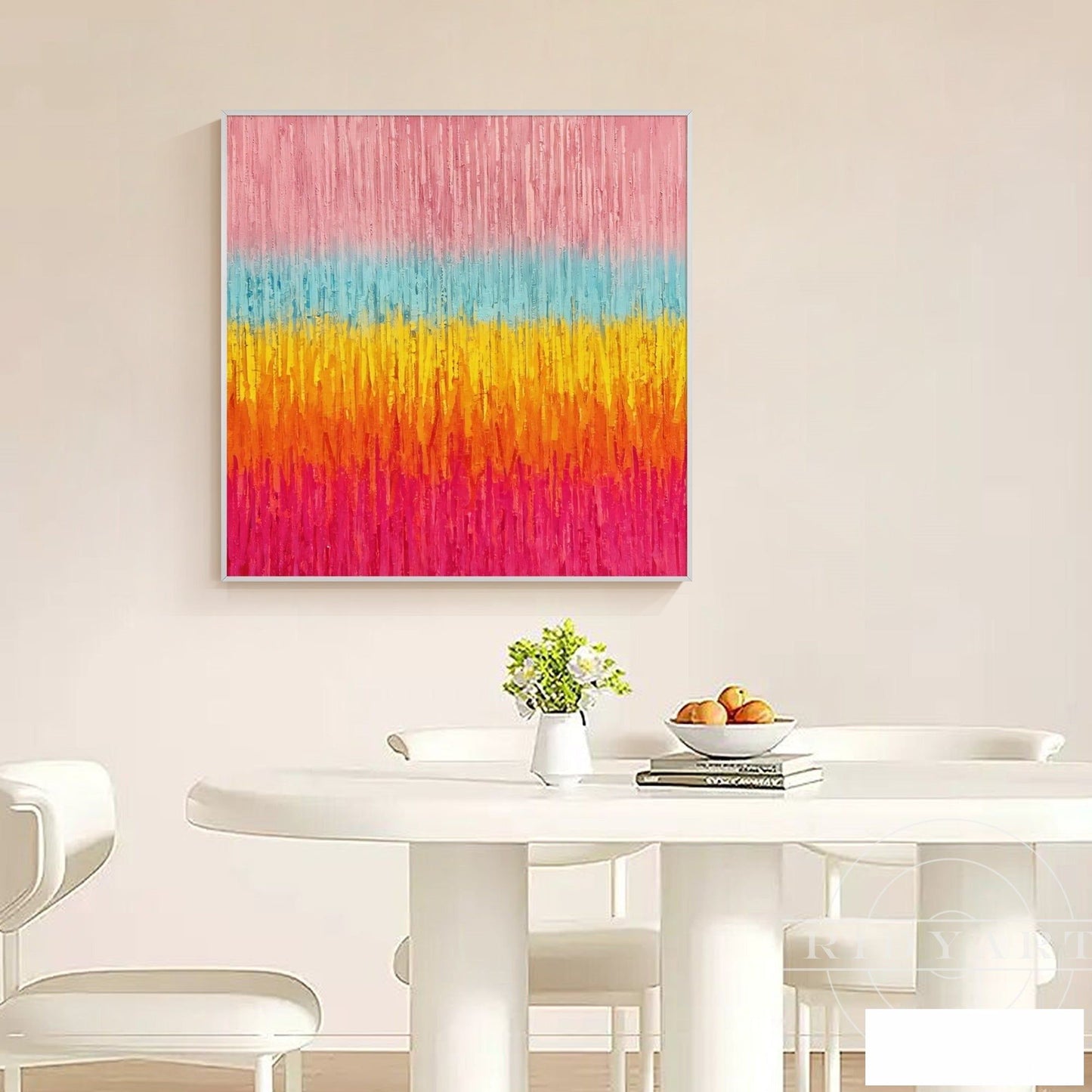 Pink Abstract wall art BA0952