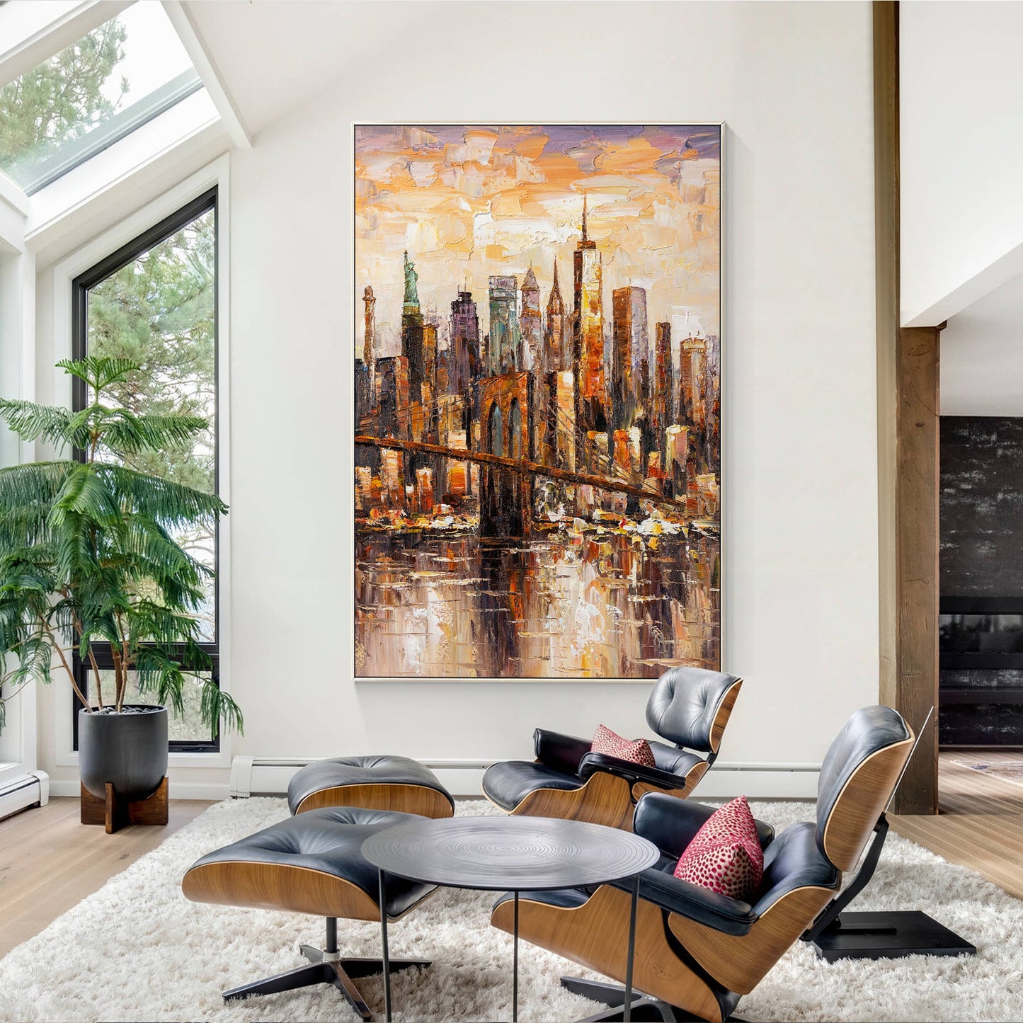 Brooklyn skyline painting