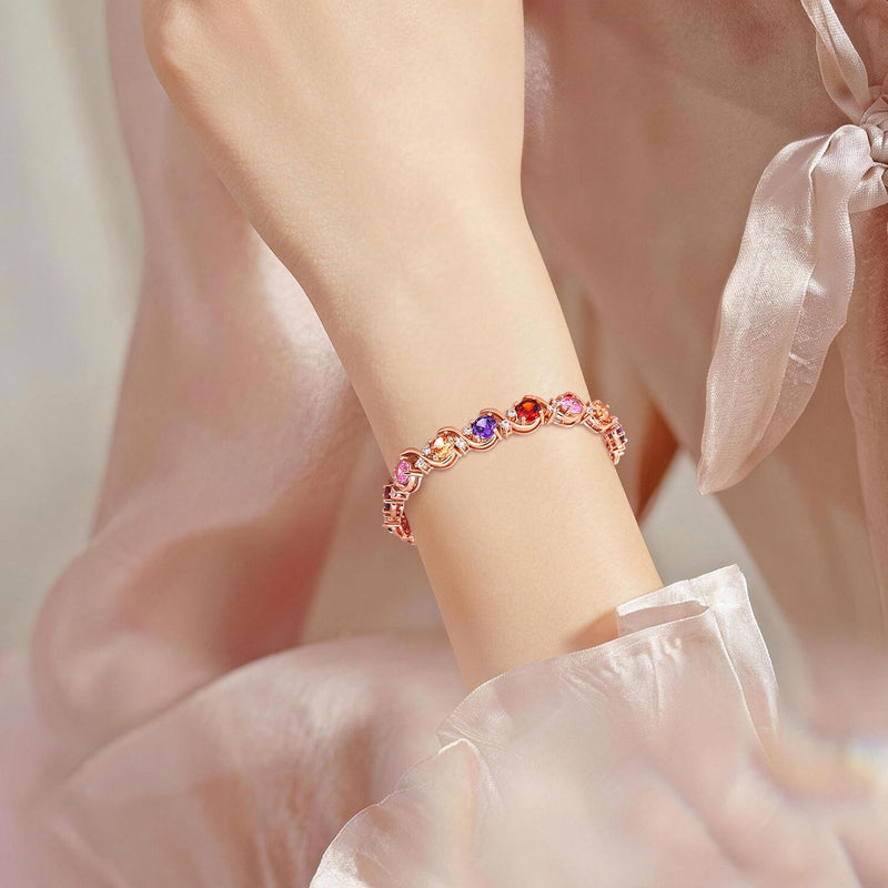 Rose Gold Crystal Zircon Bracelet