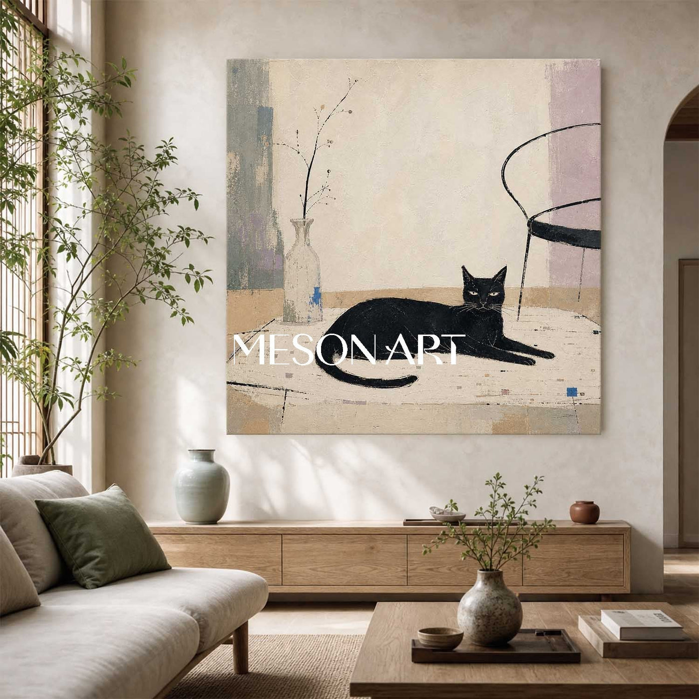 Silent Feline Repose #MA308
