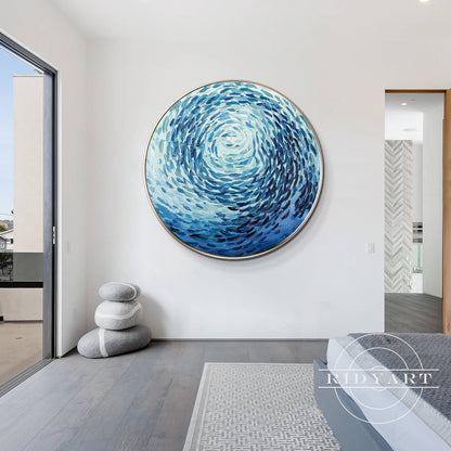 School fish wall art_X04