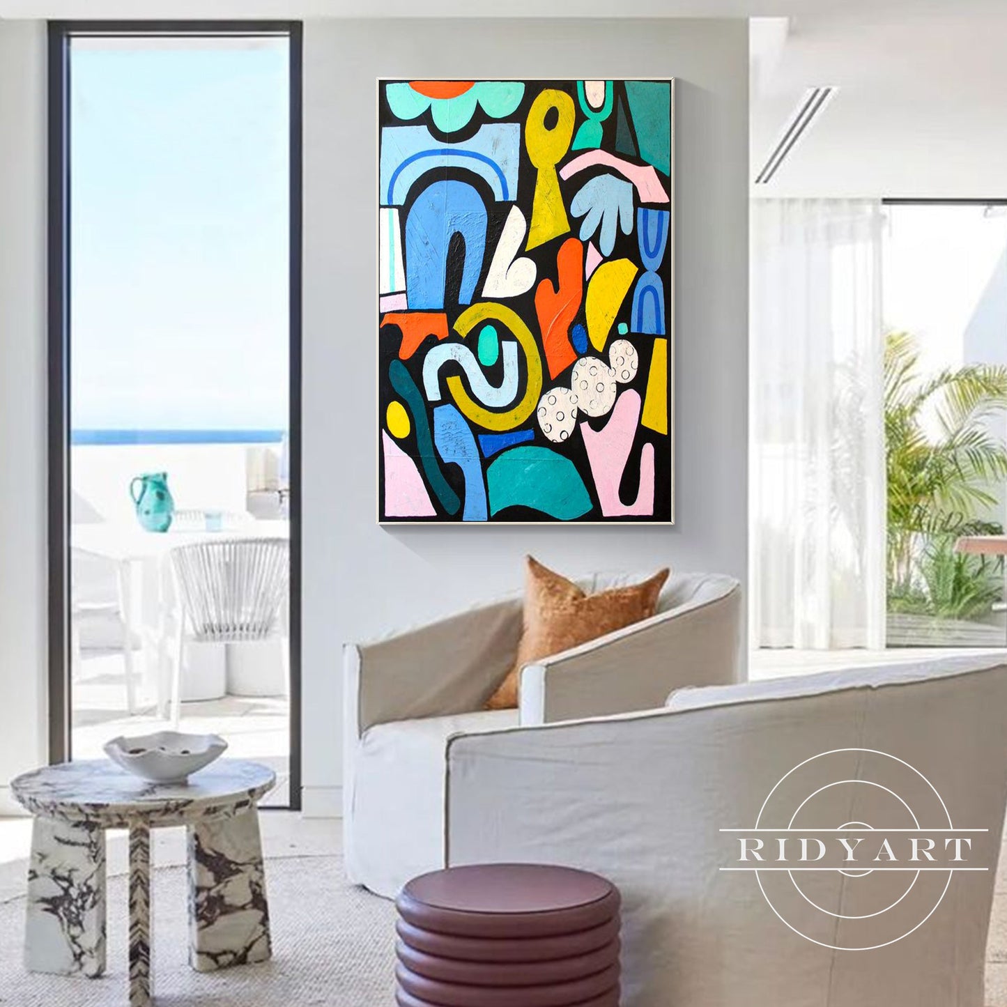 Colorful wall art