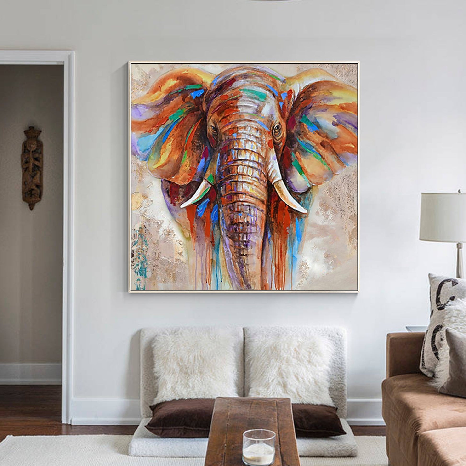 Colorful Elephant Painting