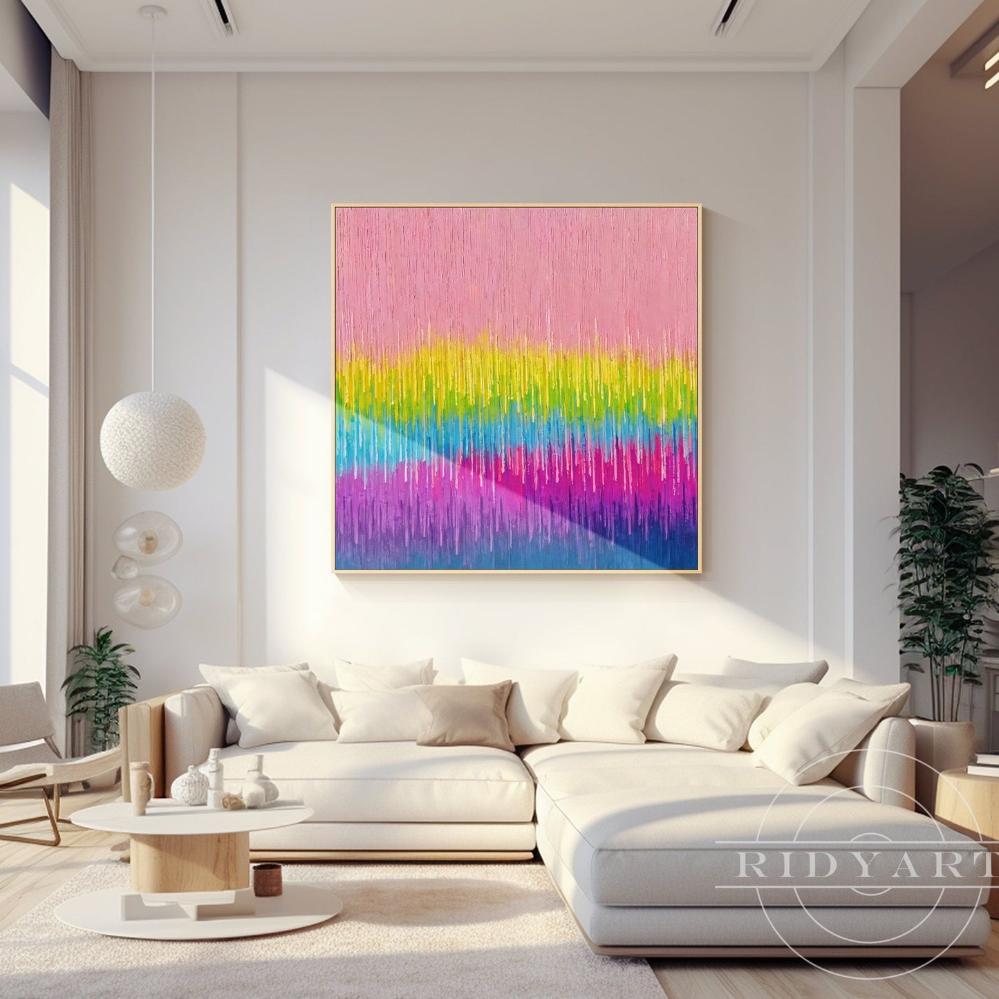 Pink Abstract wall art BA0951