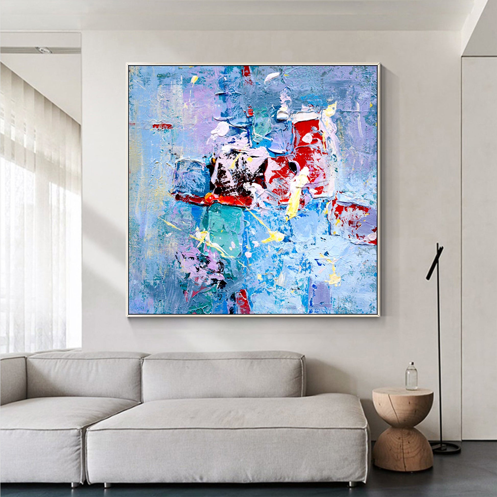 Abstract Colorful Textured Art