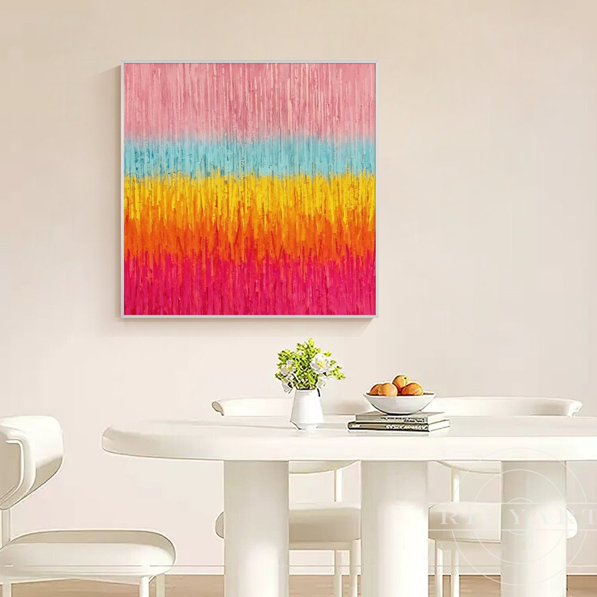 Pink Abstract wall art BA0952