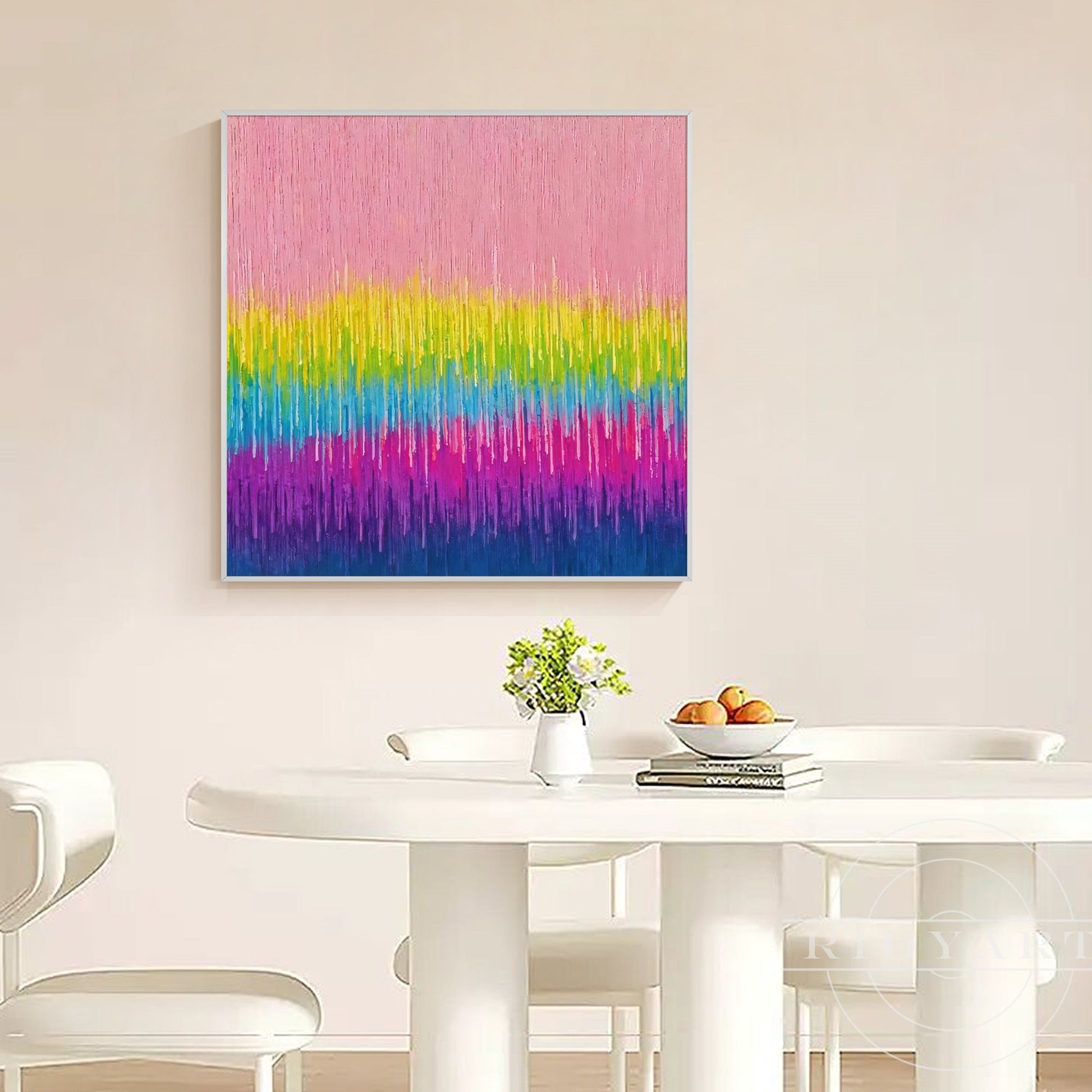 Pink Abstract wall art BA0951