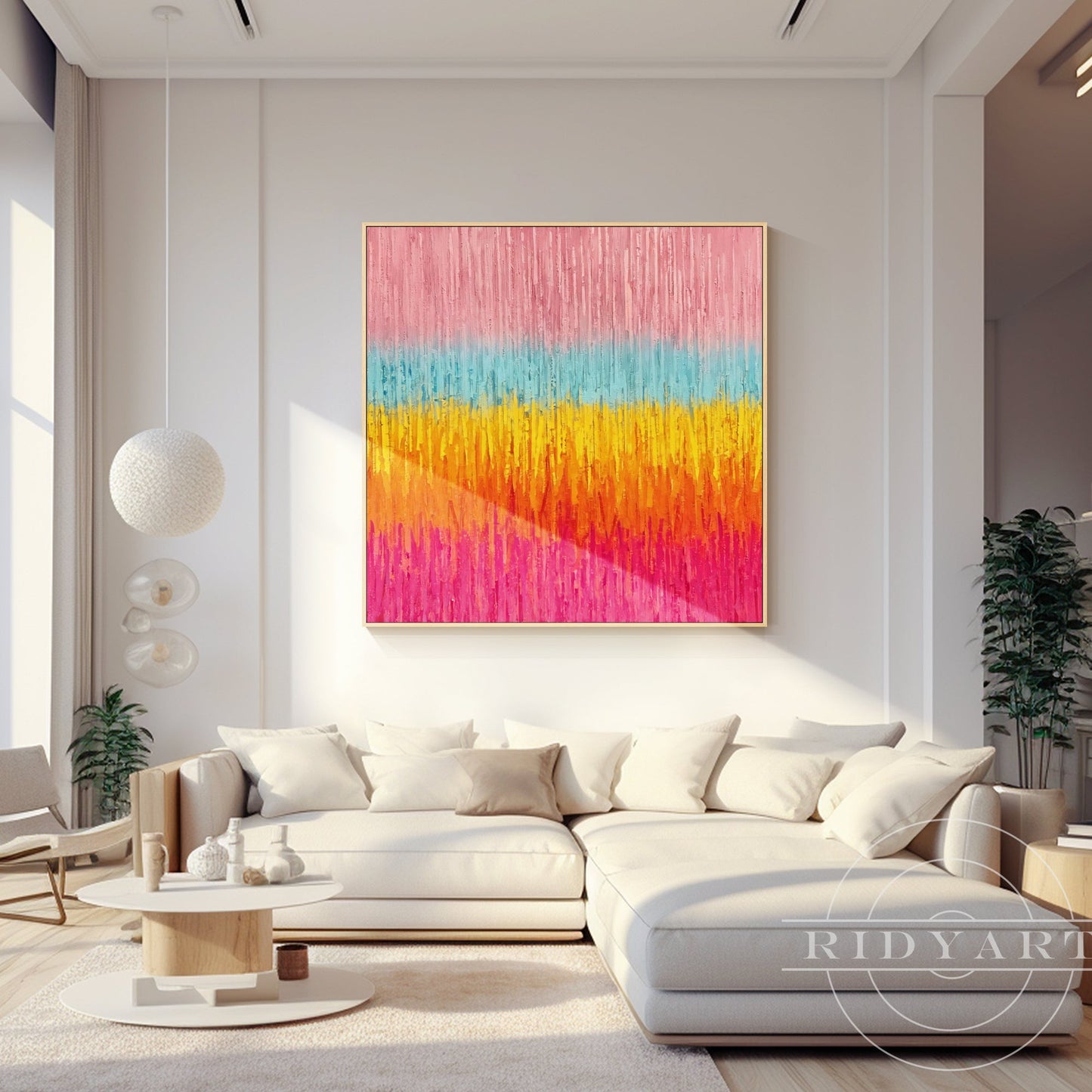 Pink Abstract wall art BA0952