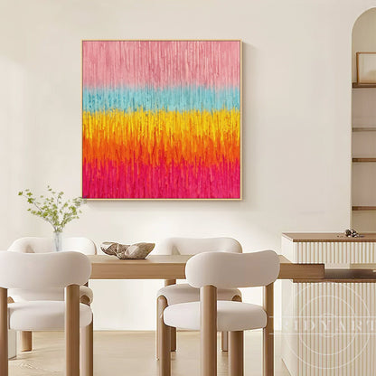 Pink Abstract wall art BA0952