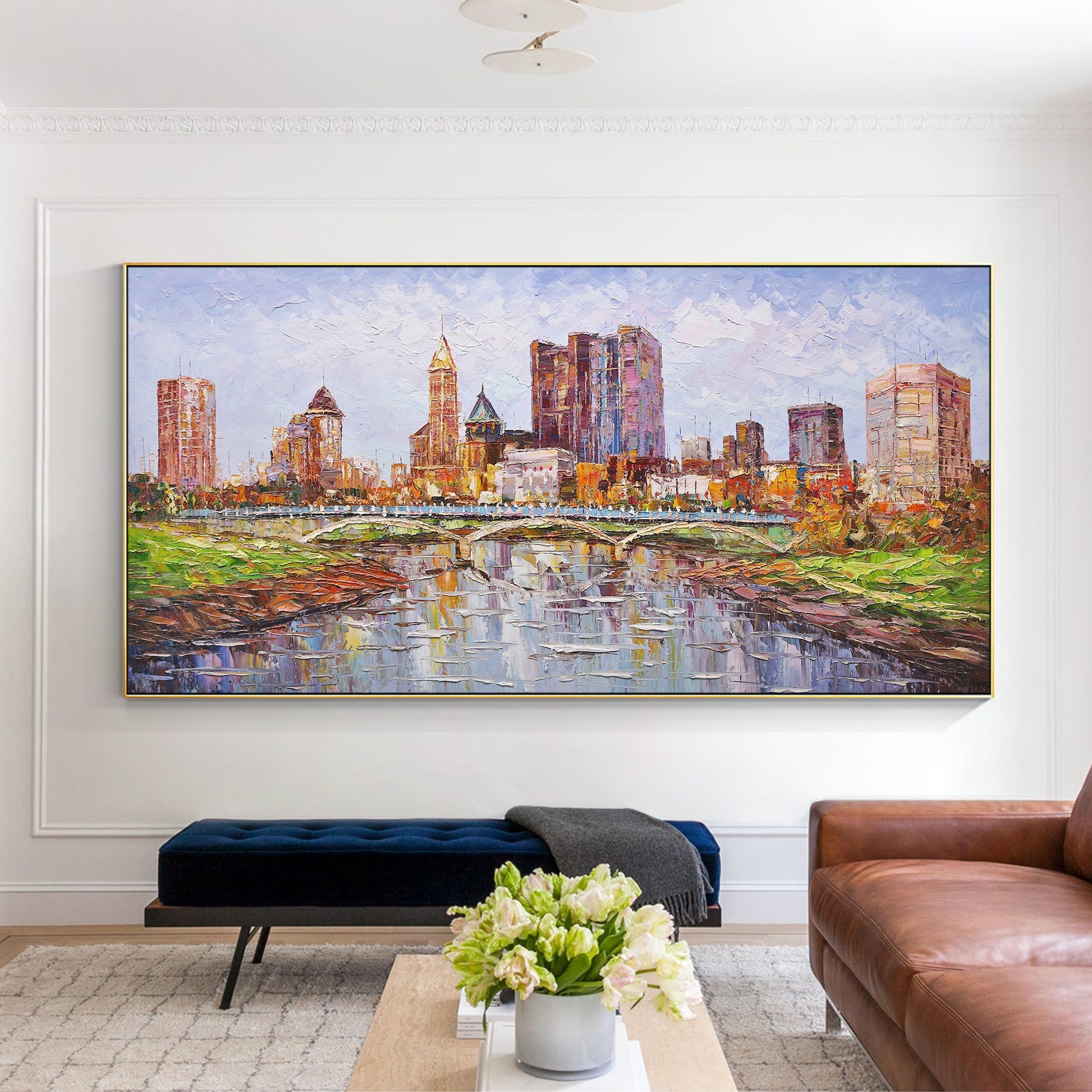Columbus Skyline  oil paintings