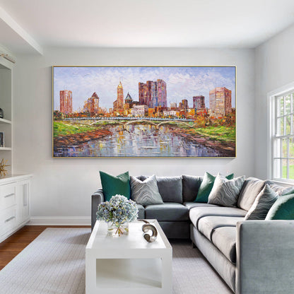 Columbus Skyline  oil paintings