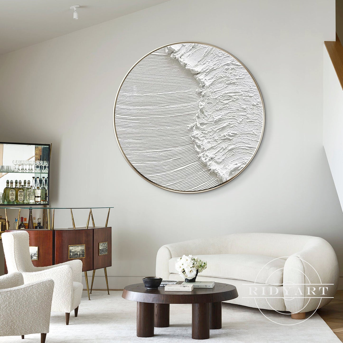 Minimalist Round Ocean Wall Art_0594