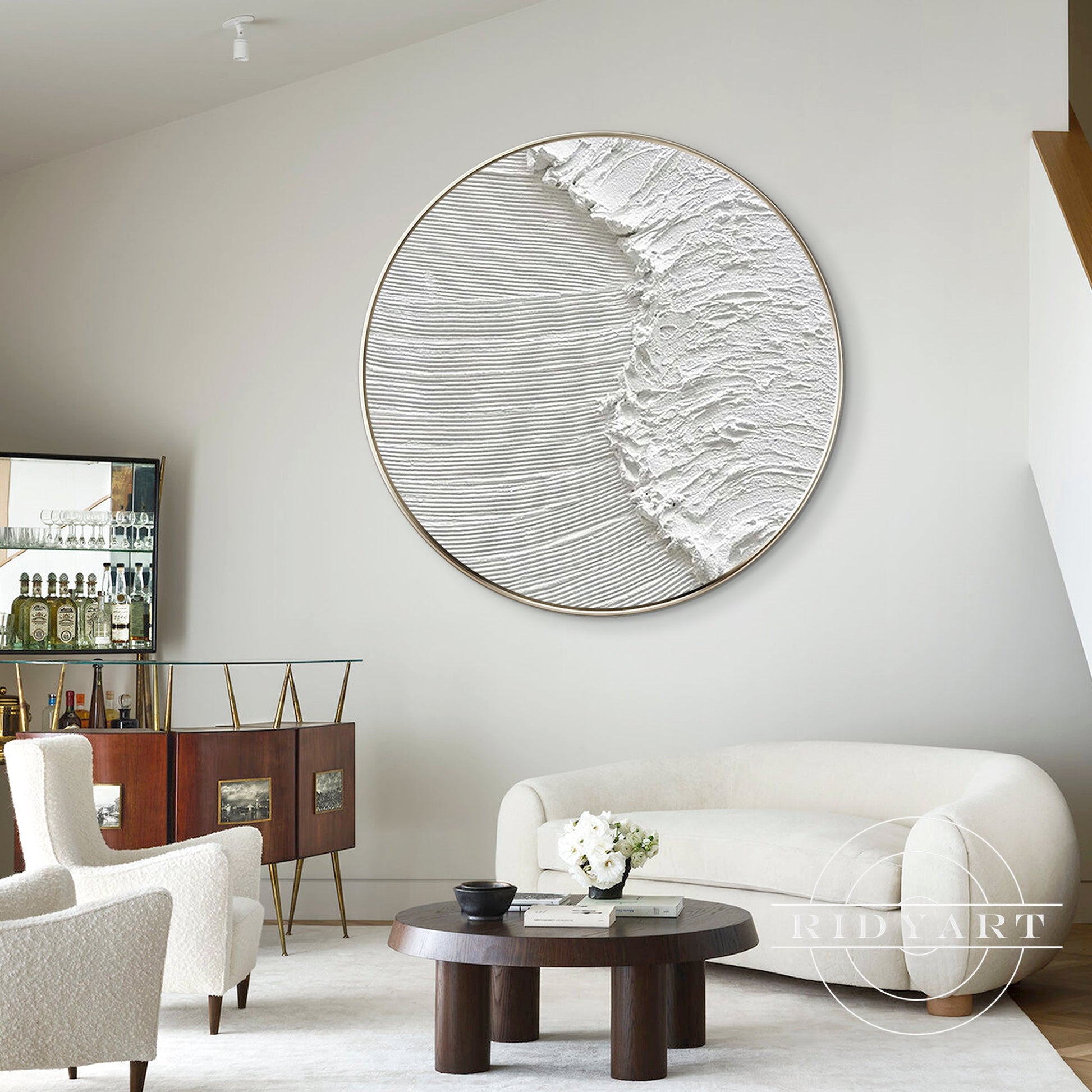Minimalist Round Ocean Wall Art_0594