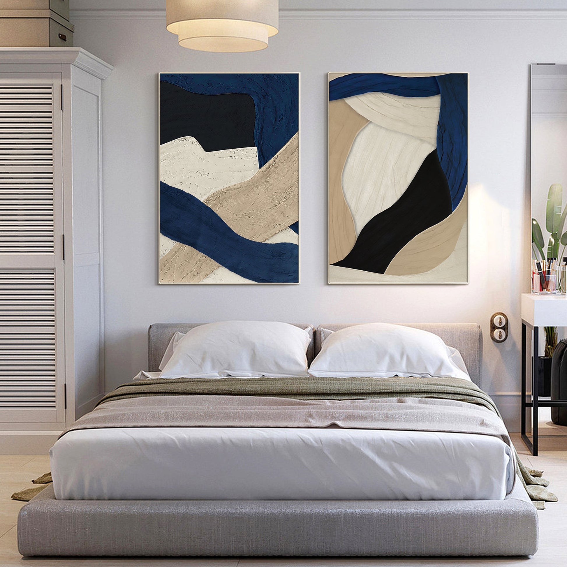 Set of 2 Abstract Frame Painting