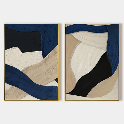 Set of 2 Abstract Frame Painting