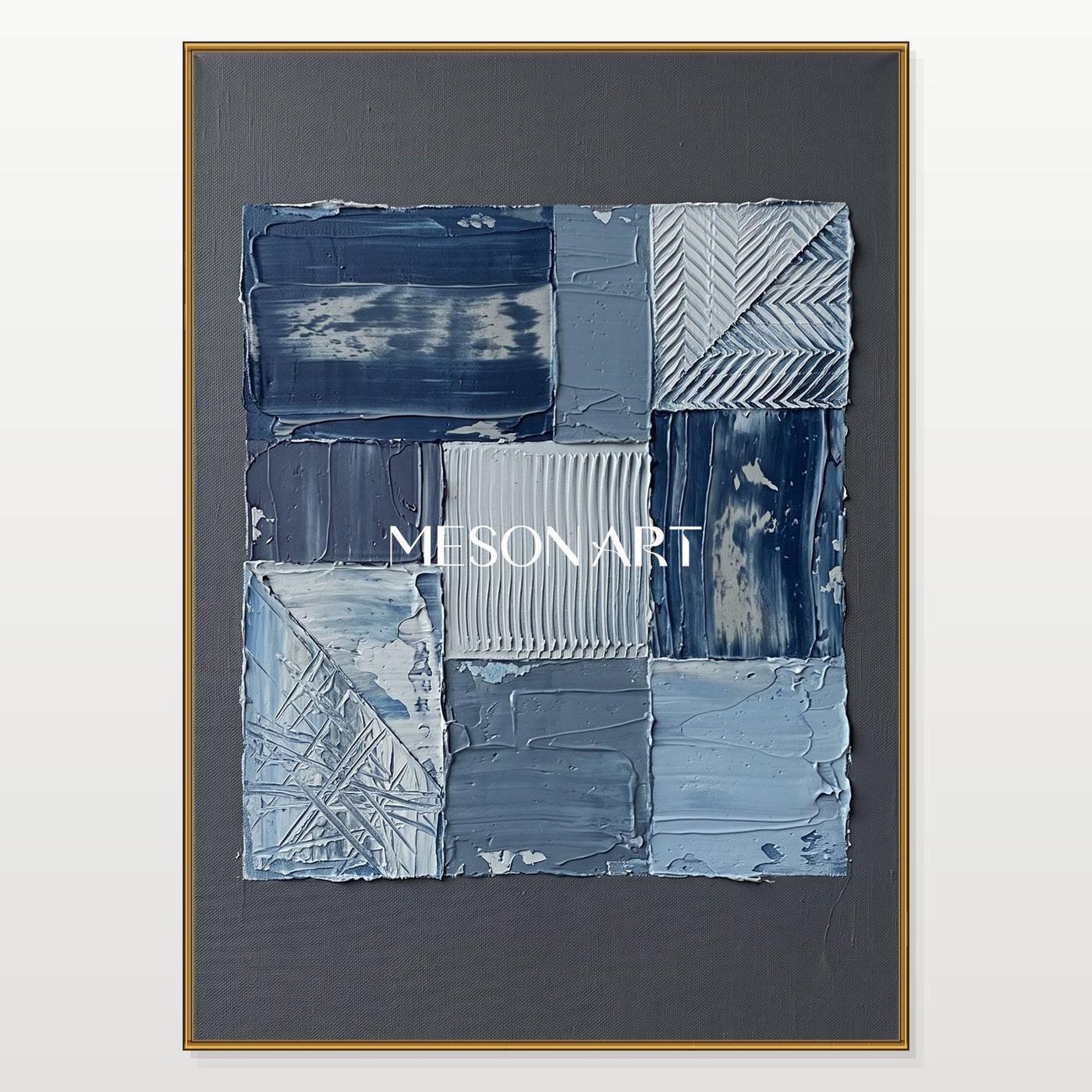 Azure Geometric Silence #TX694