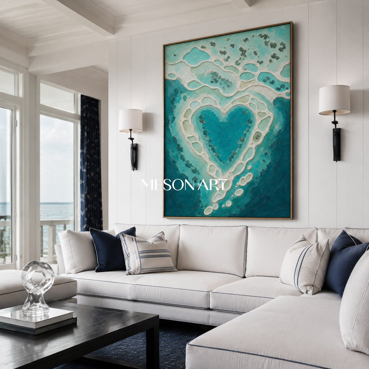 Turquoise Lagoon Heart #CSQ123