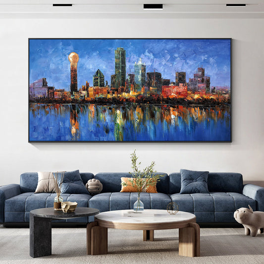 Dallas Cityscape Painting