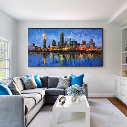 Dallas Cityscape Painting