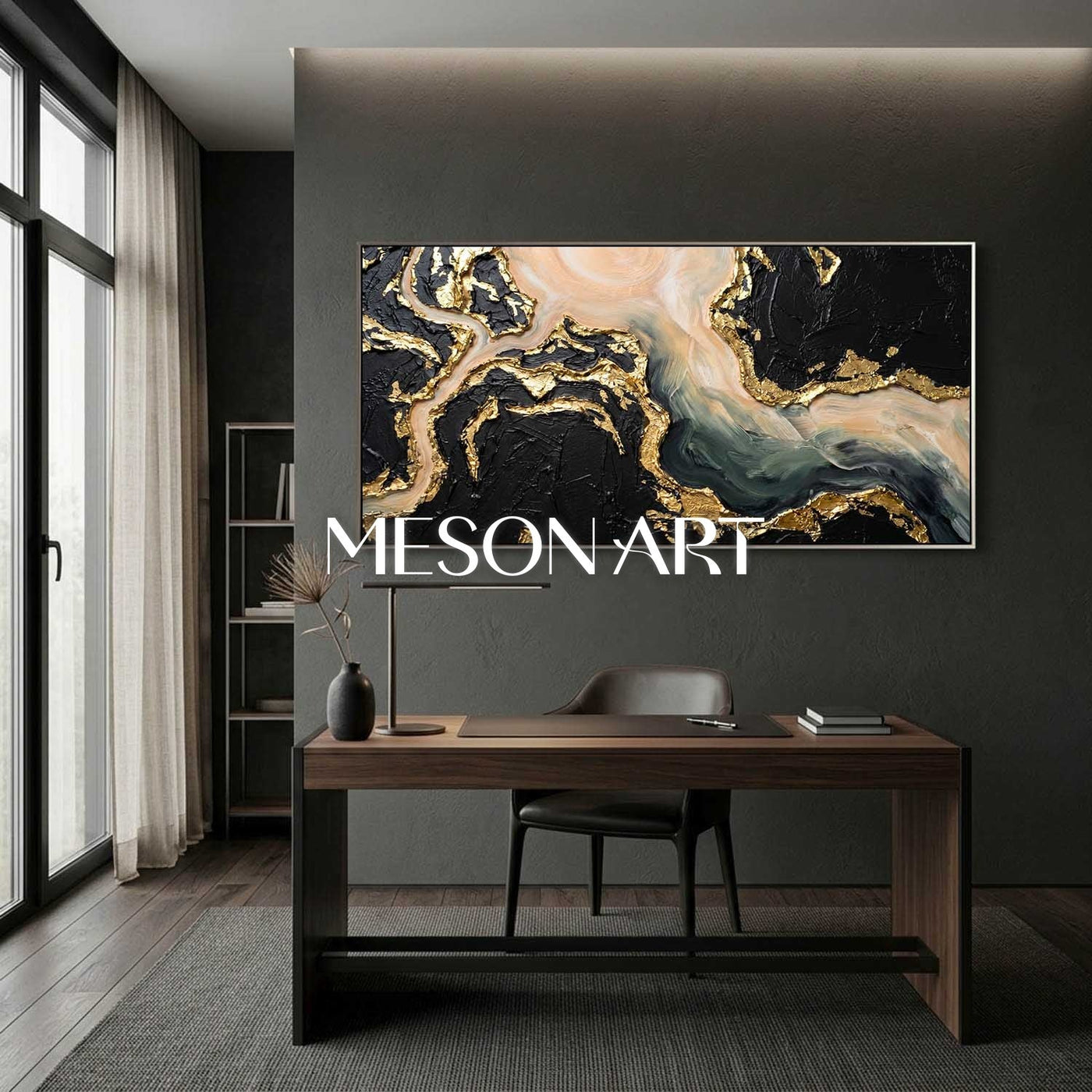 Gilded Tides Abstract #LLC066