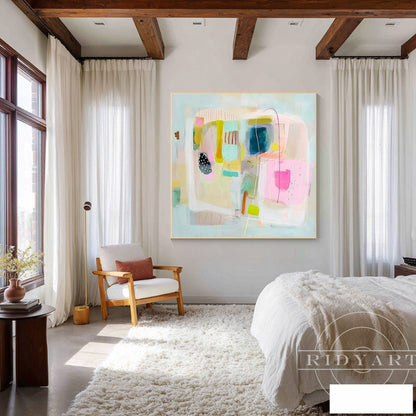 Pink Abstract wall art 7artA841
