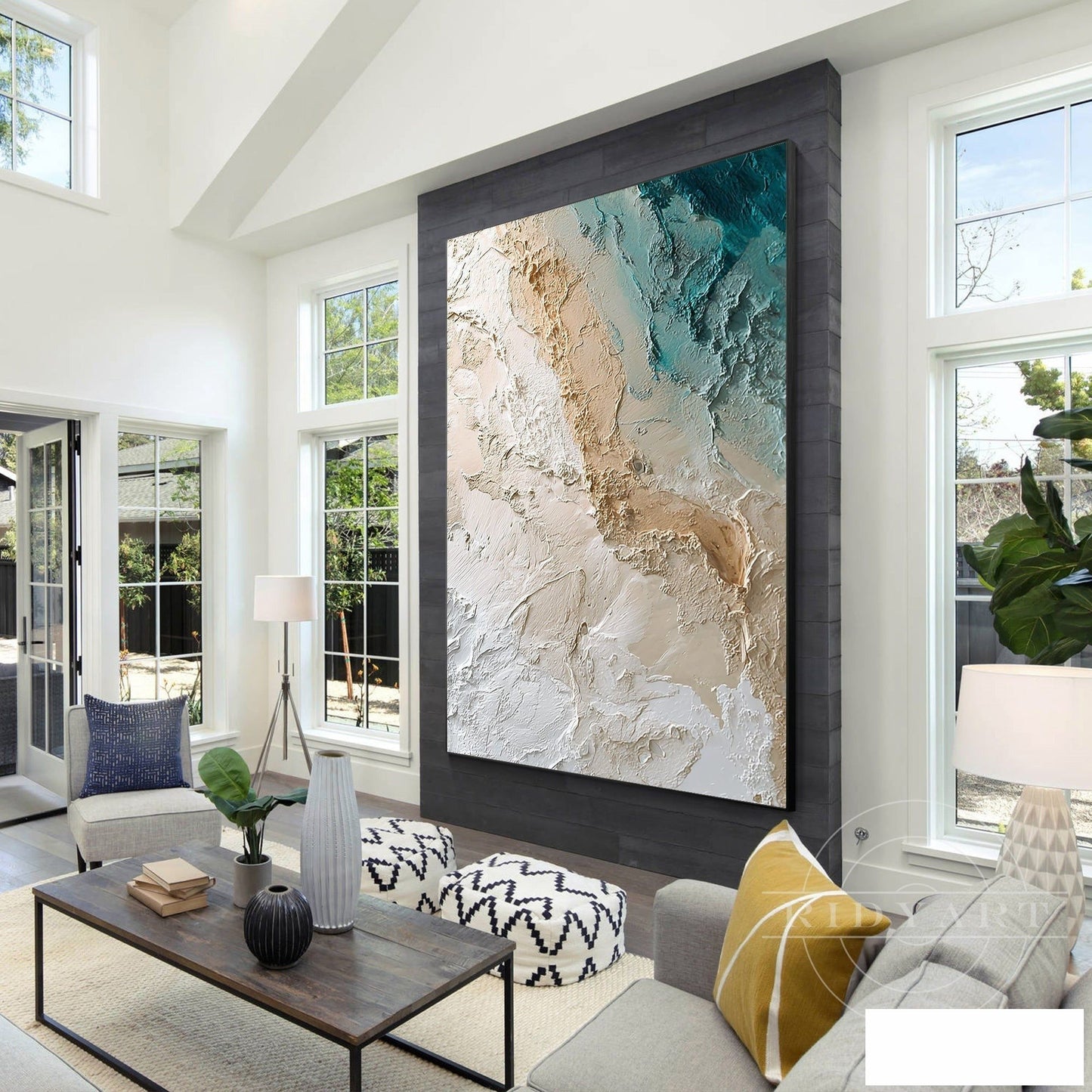Abstract ocean wall art_7art827