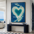 Turquoise Lagoon Heart #CSQ121