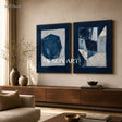 Azure Geometric Echoes #TX683