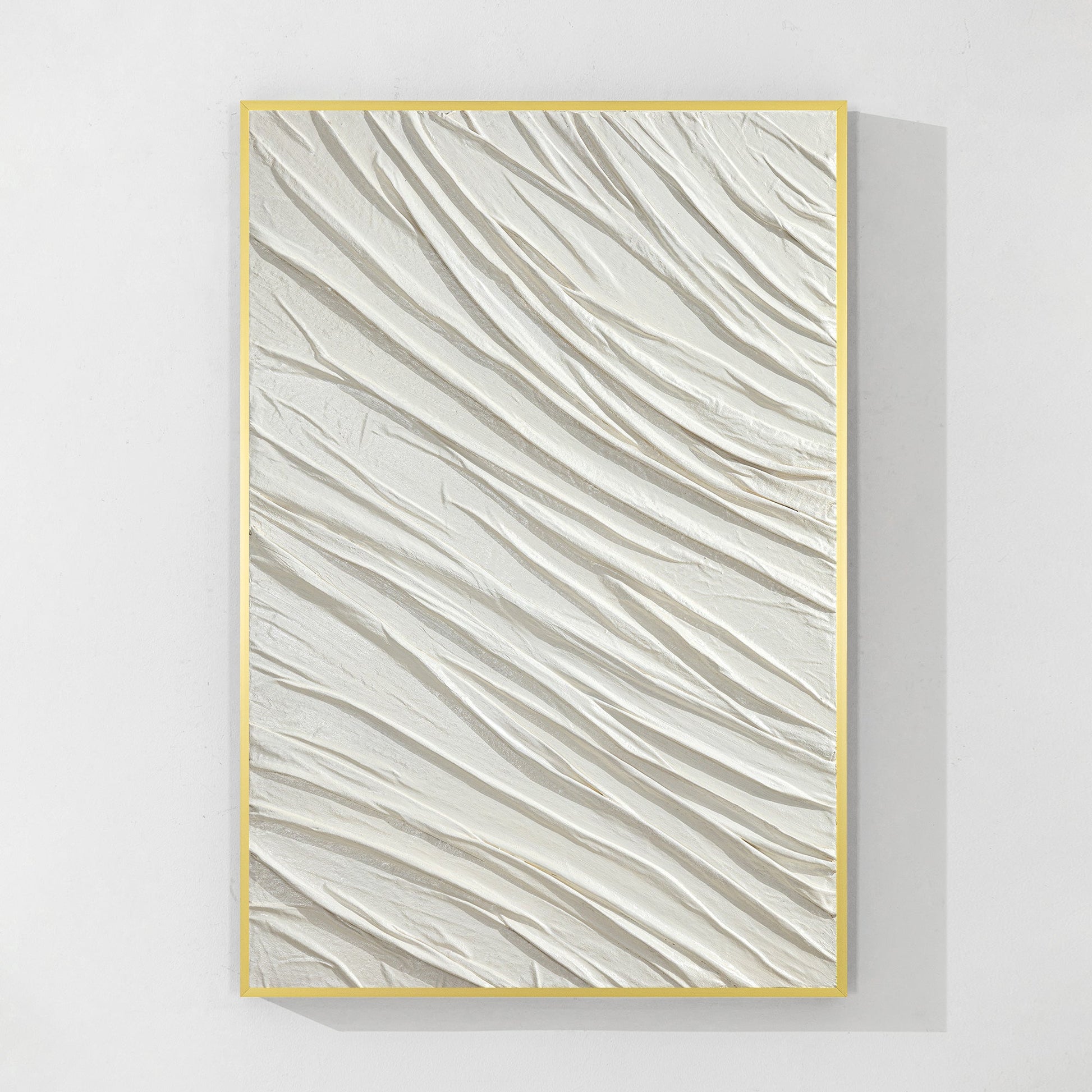White Textured Minimalist Wall Art