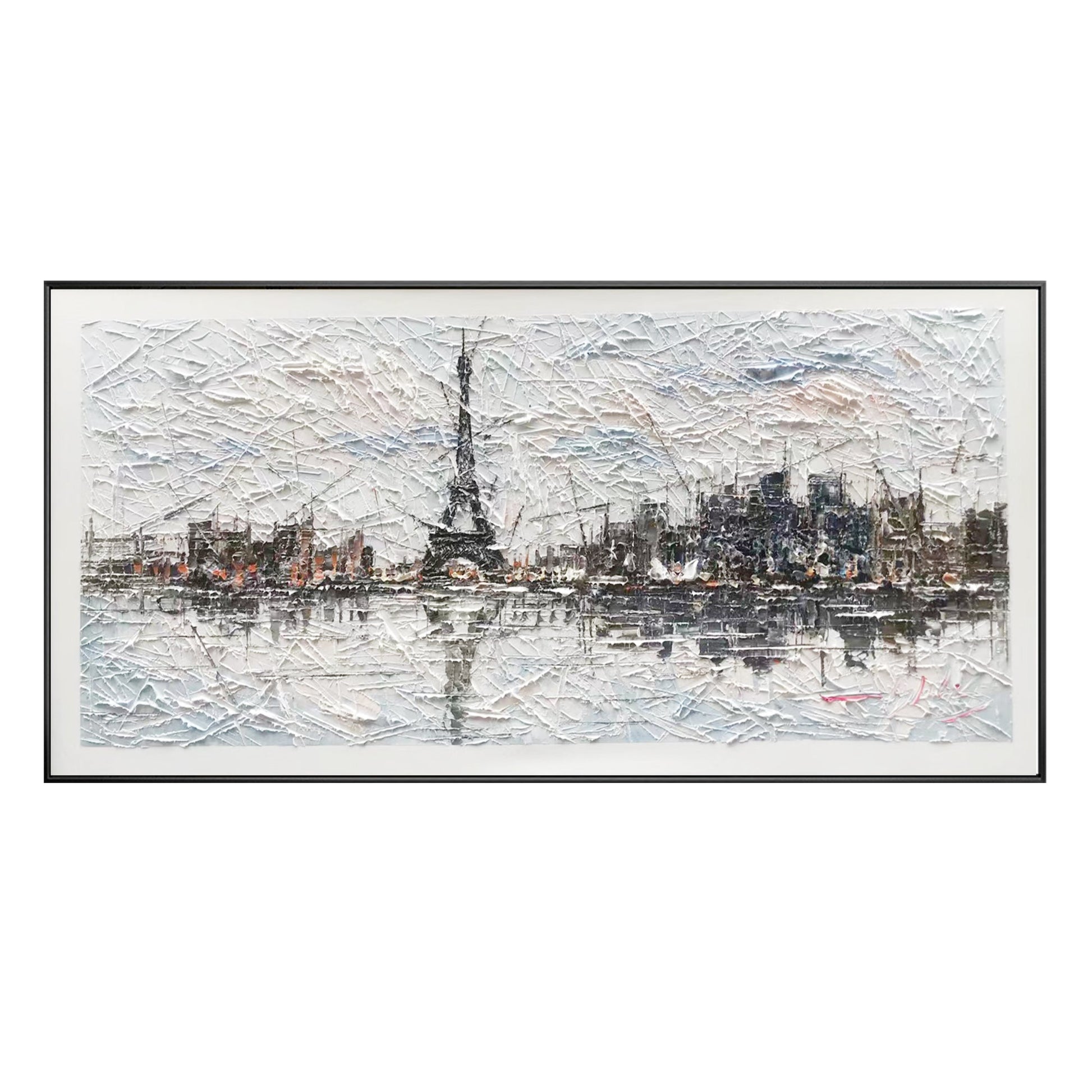 Eiffel Tower cityscape painting