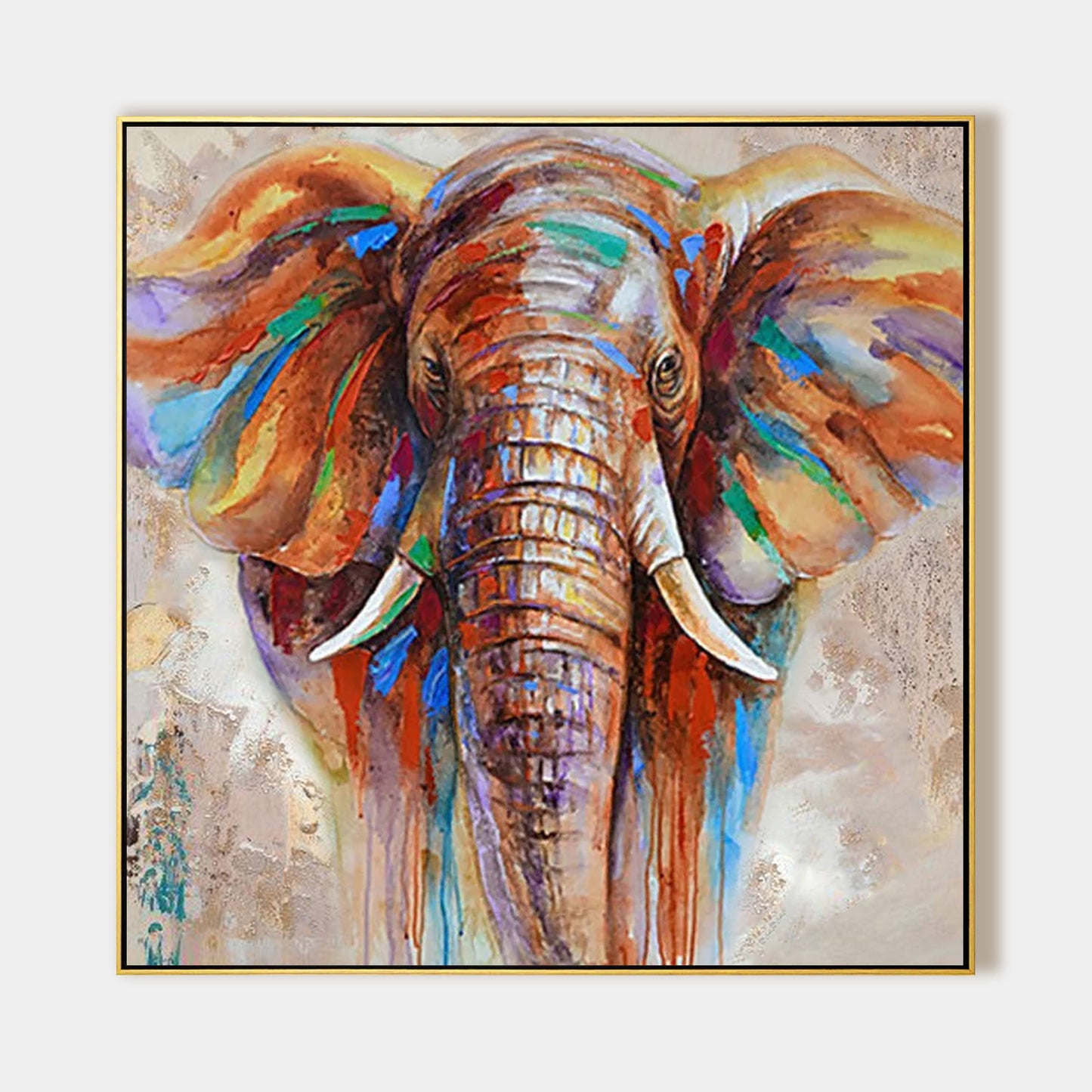 Colorful Elephant Painting