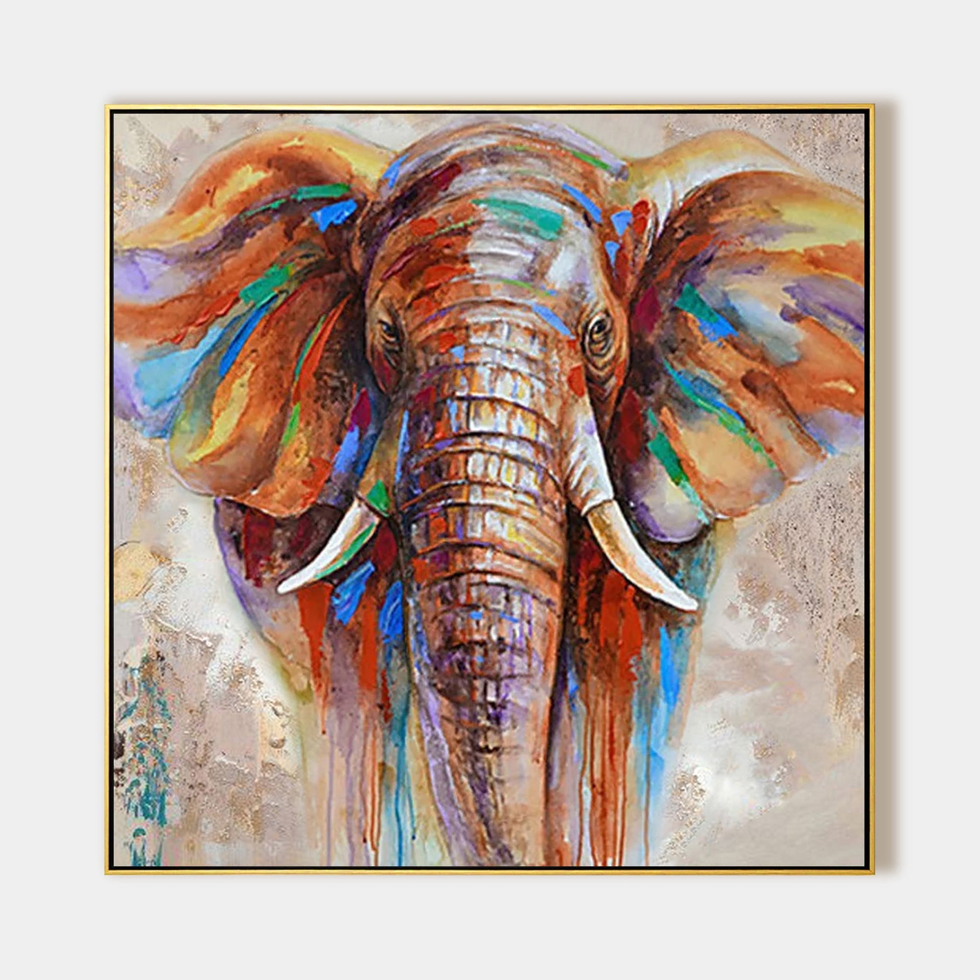 Colorful Elephant Painting