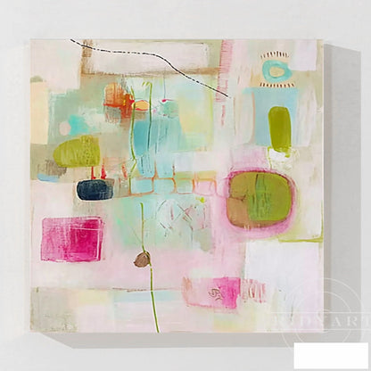Pink Abstract wall art 7artA840