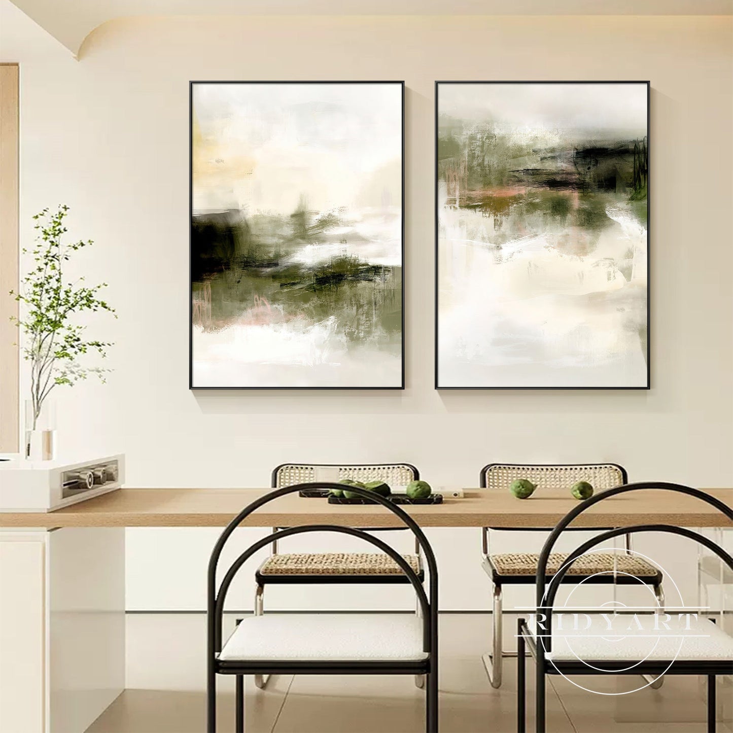 Foggy forest wall art