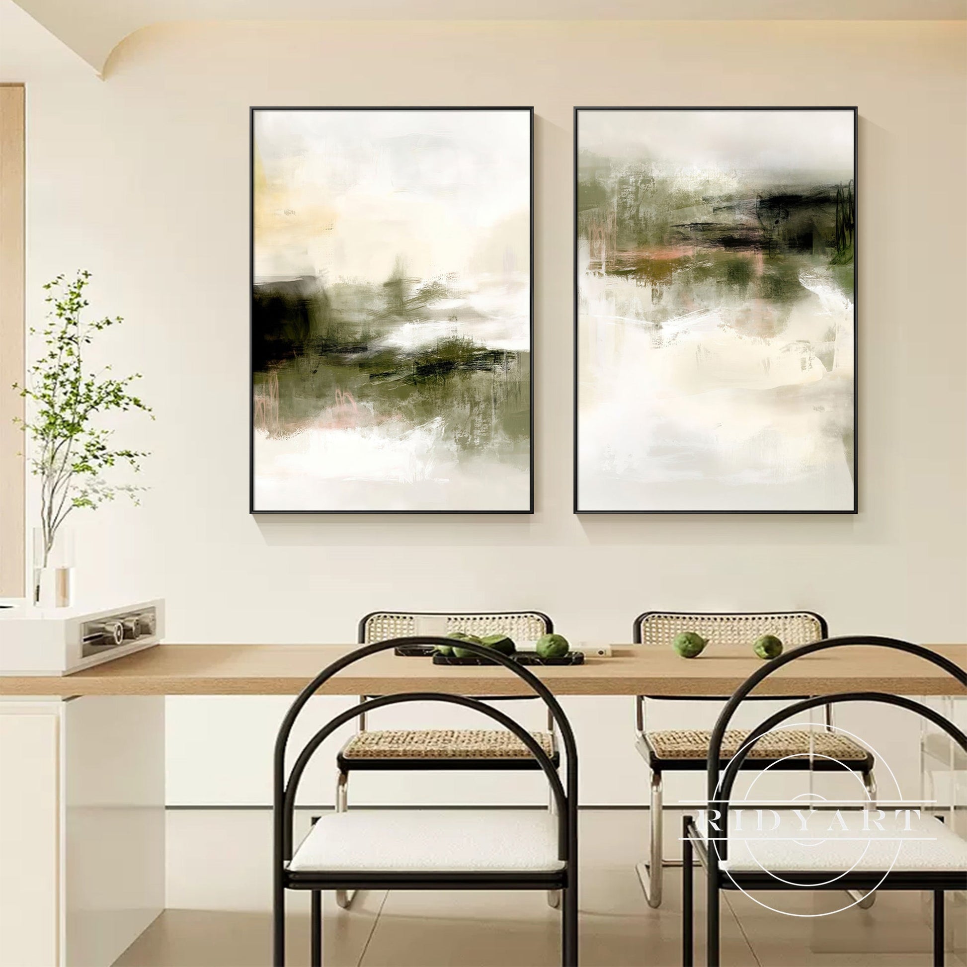 Foggy forest wall art