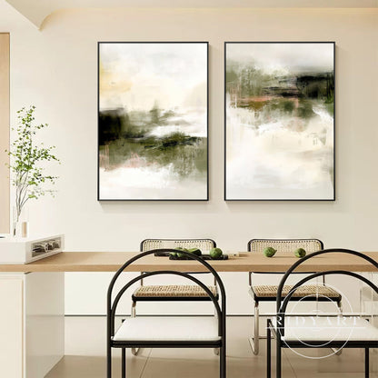 Foggy forest wall art