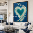Turquoise Lagoon Heart #CSQ121