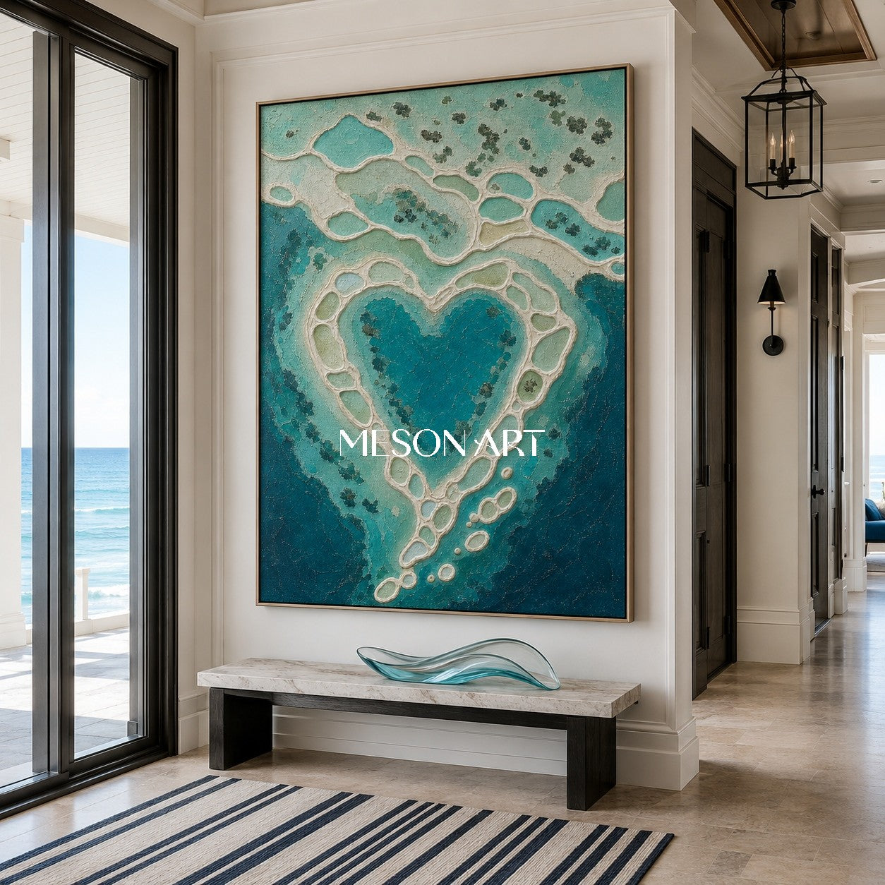 Turquoise Lagoon Heart #CSQ123