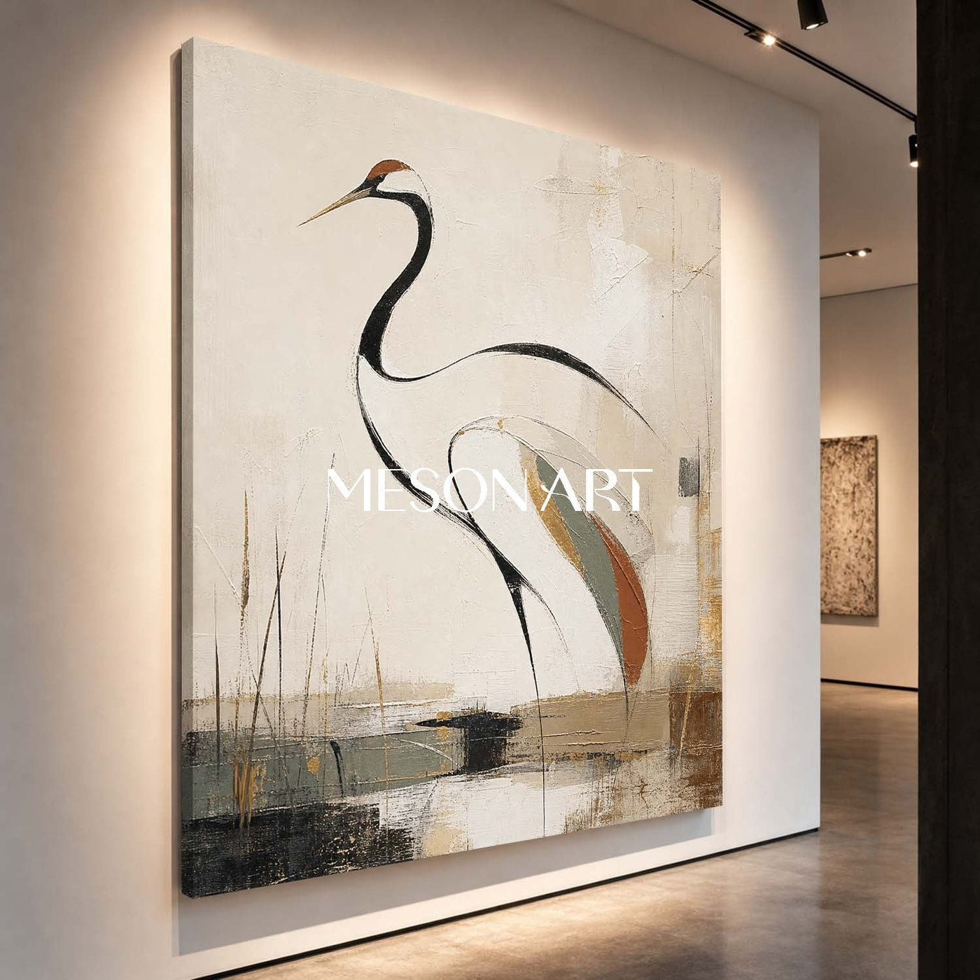 Elegant Crane Silhouette #MA276