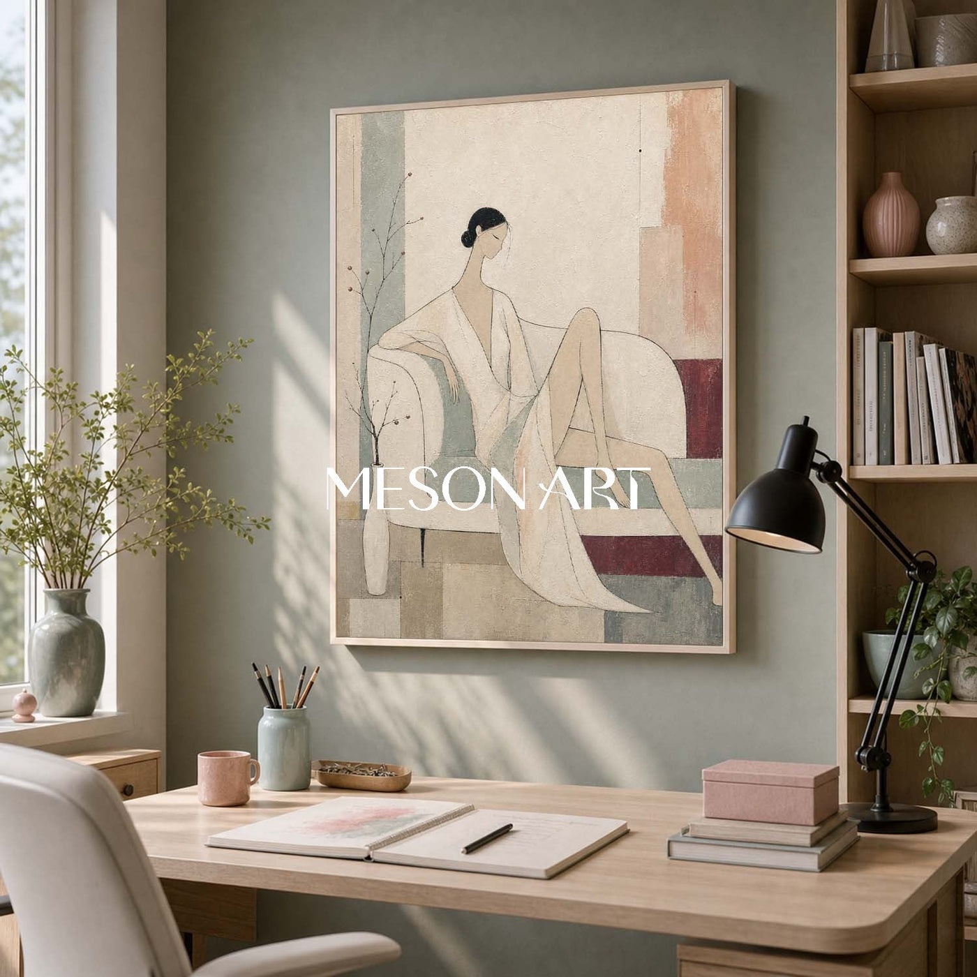 Serene Silhouette In Beige #MA318