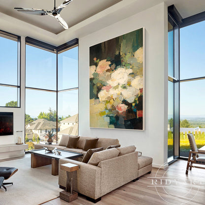 flower wall art_BA049
